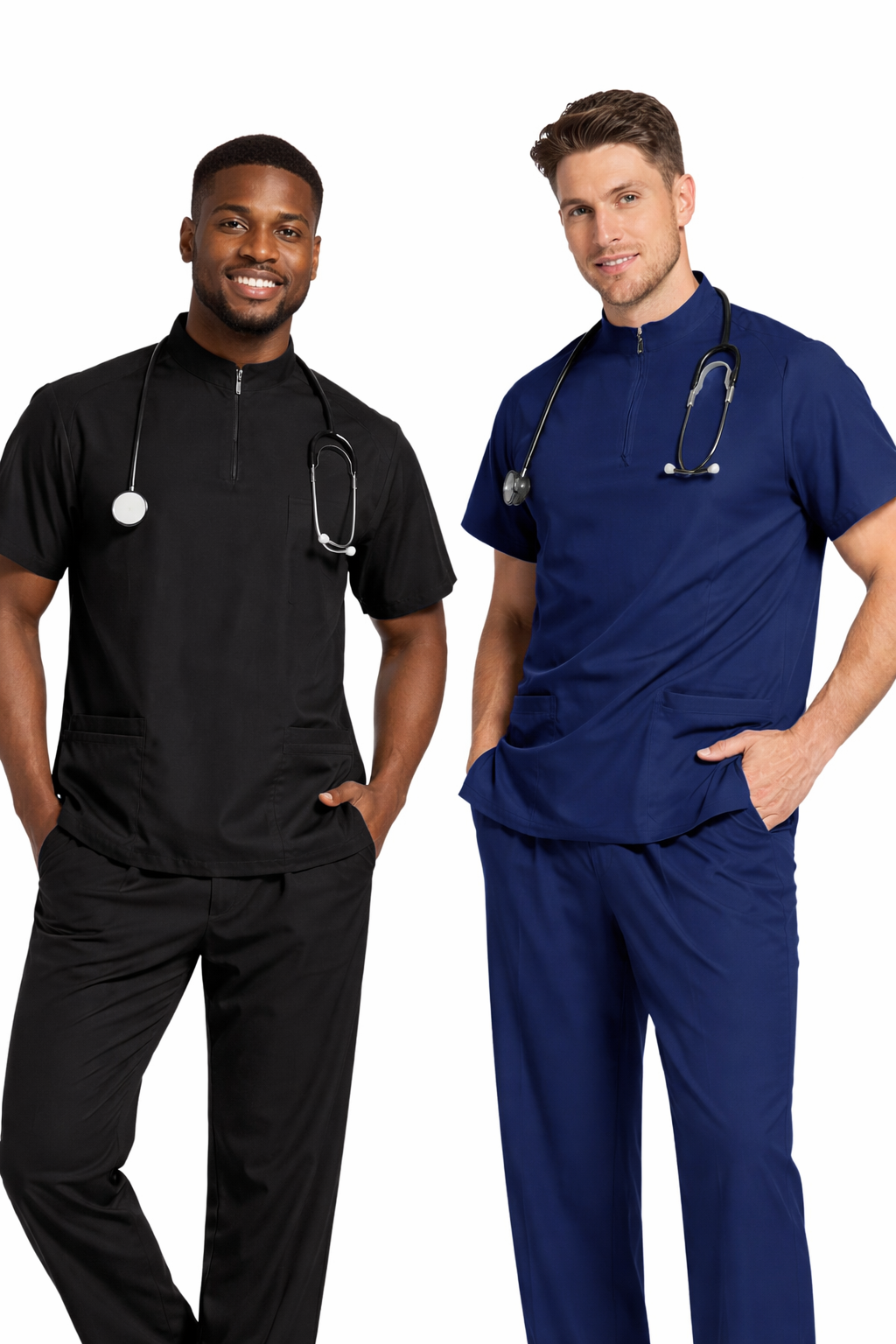 Men’s Zip-Neck Straight Leg Scrub Set