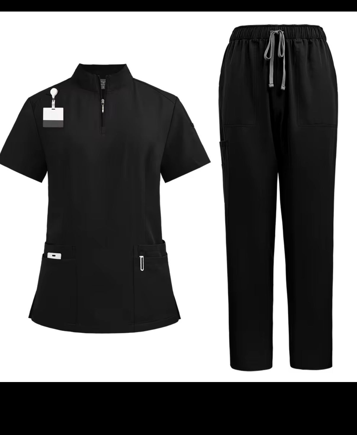 Men’s Zip-Neck Straight Leg Scrub Set